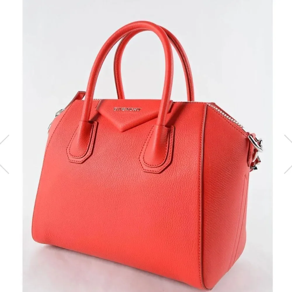 Givenchy Red Satchel Bag